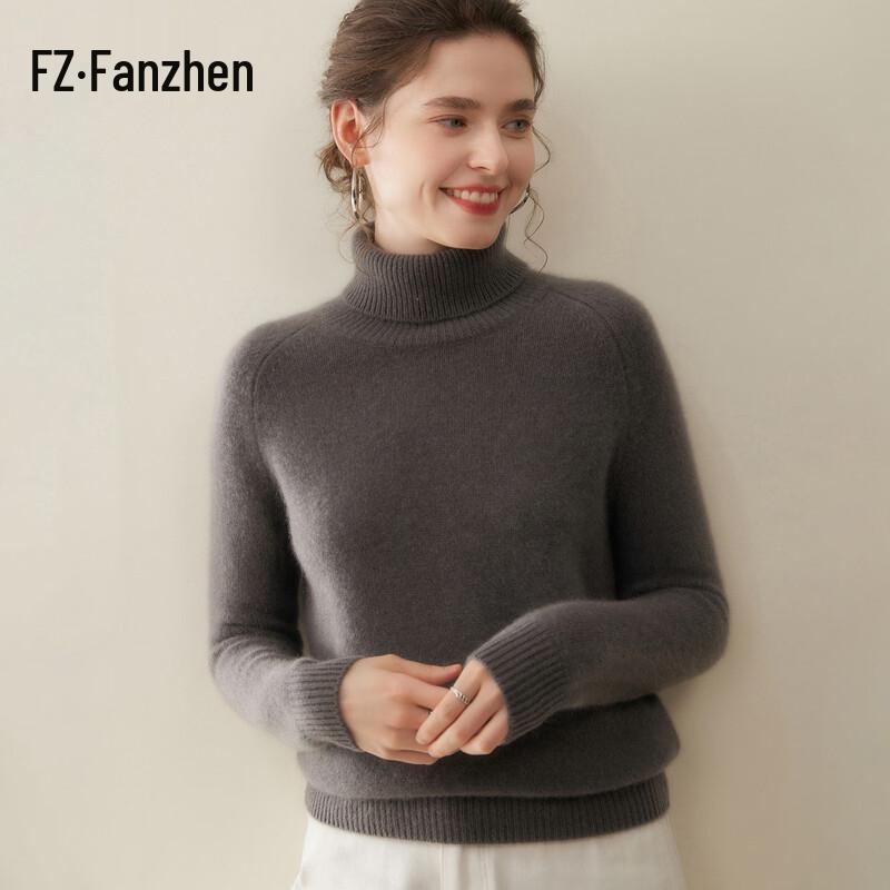 FanZhen Women's Winter Cashmere Turtleneck Sweater