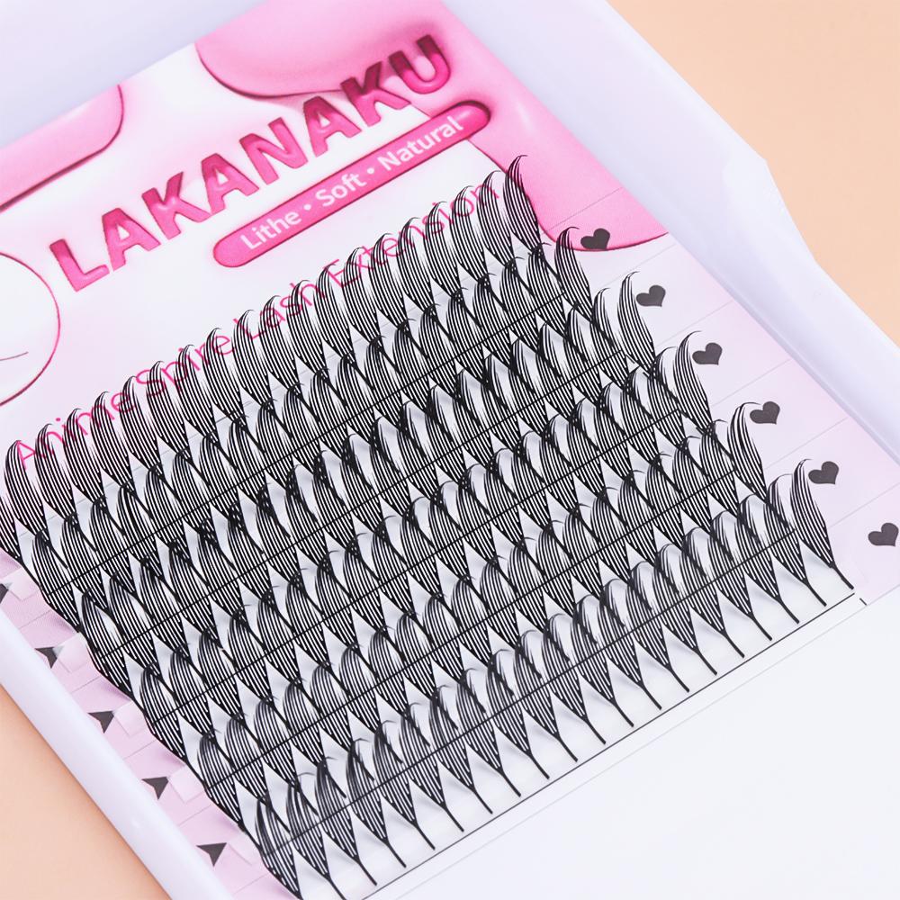 Single Cluster False Eyelashes Comic Spire Mink Lashes Extensions  Eye Makeup Tools
