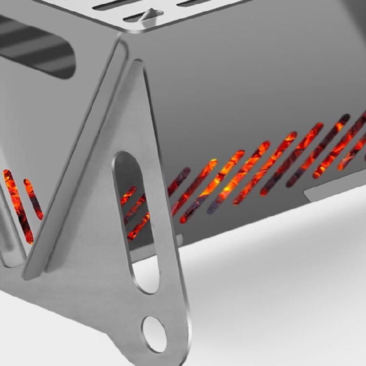 BBQ Grill Charcoal Folding Card Grill BBQ Stove For Camping Picnics Hiking Party