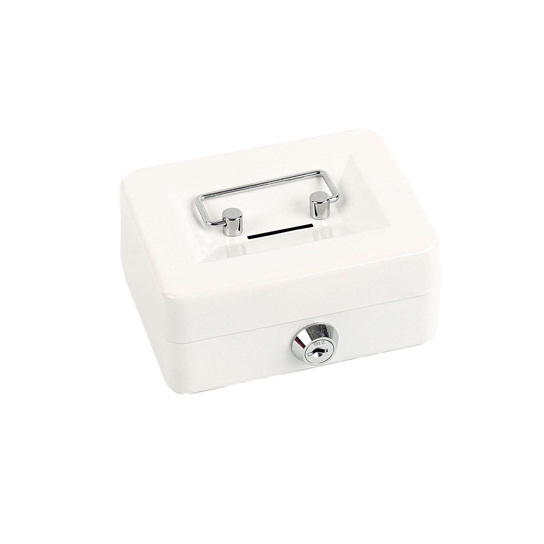 

Compact Lockable Money Safe and Coin Storage Box 12.5 x 9.5 x 6 cm