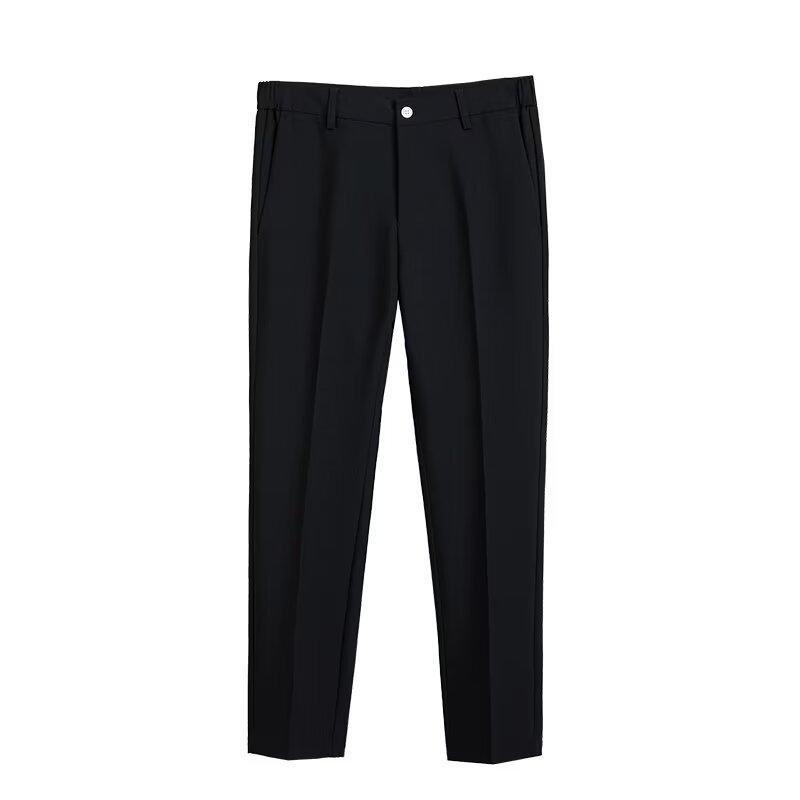 New Korean version of small trousers men's suit pants spring and autumn and summer drape men's pants slim straight casual long pants trend