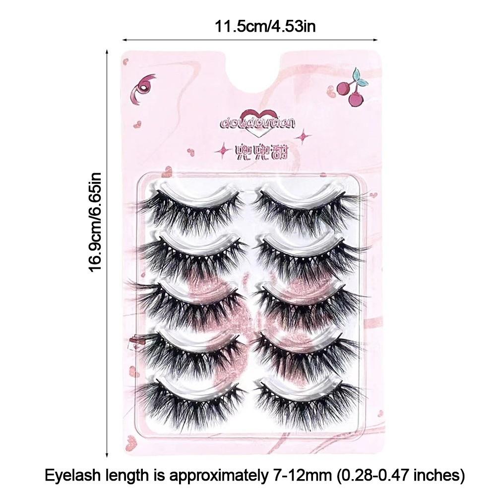 3D Silk Fiber Eyelash Extension Thick Cross Voluminous Lashes Woman's Fashion False Eyelashes
