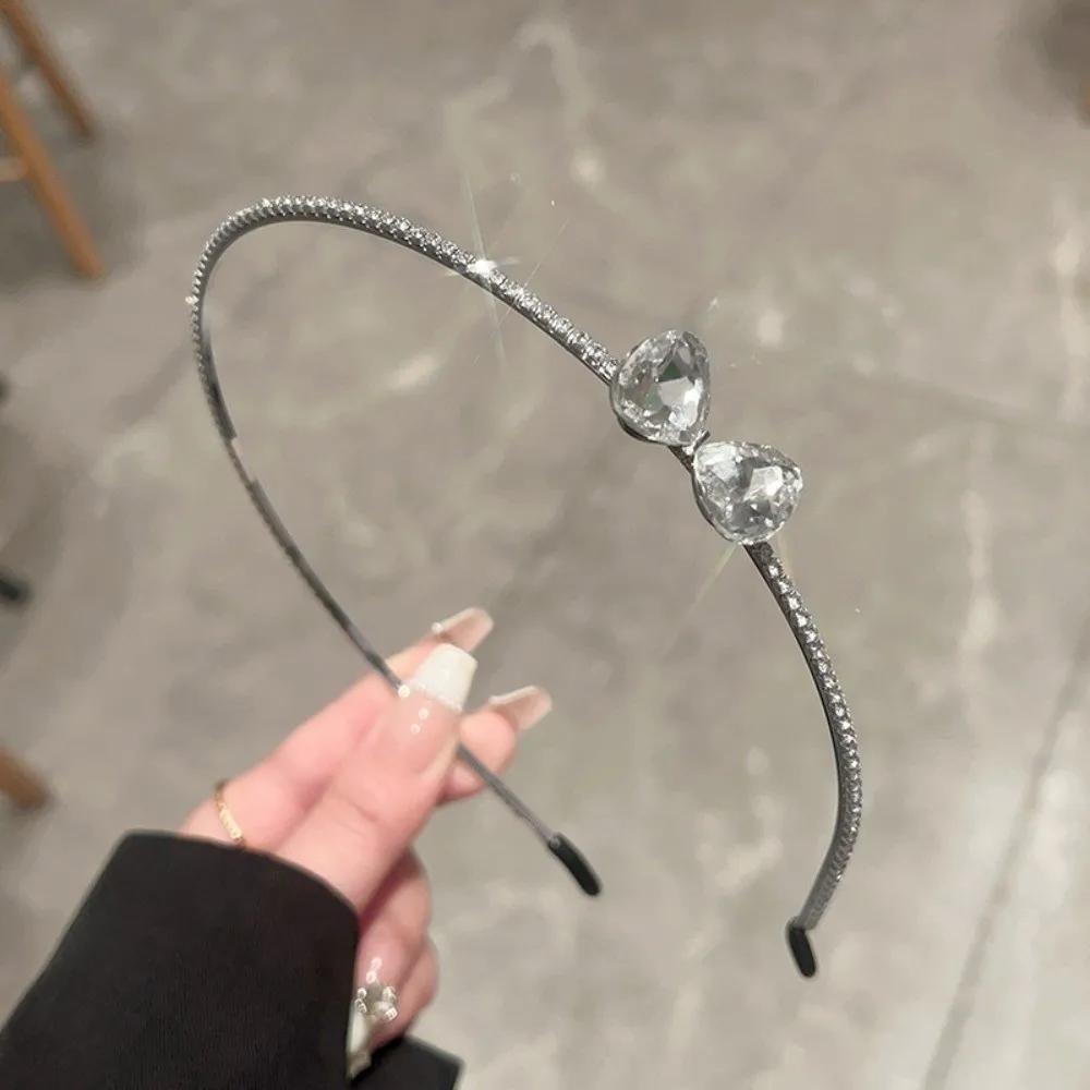 Pearl Rhinestone Hair Hoop Shining Elegant Flower Leaf Women Hair Comb Wedding Bridal Hairpin Crown Hair Styling Accessories