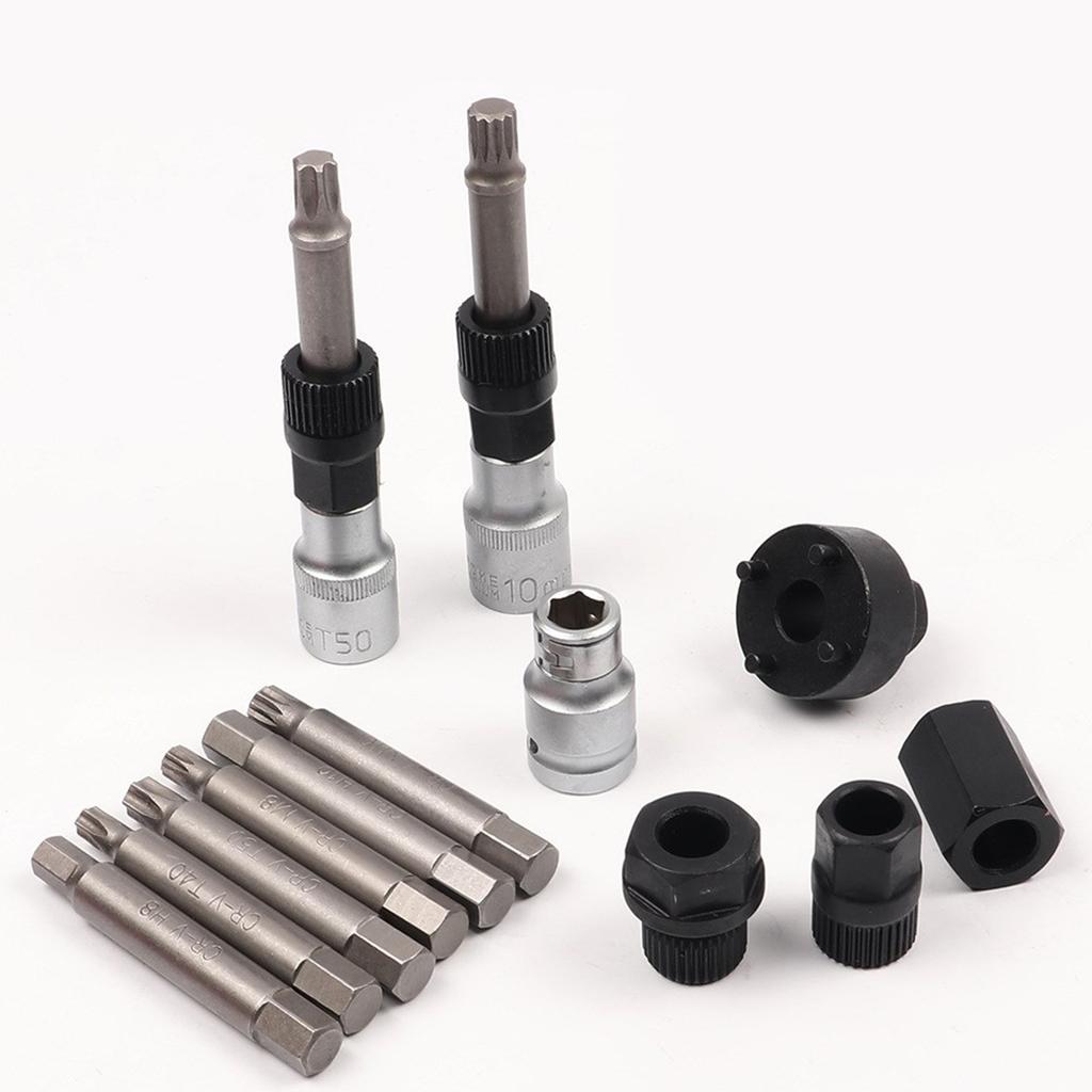 Industrial Grade Tool Automotive Alternator Pulley Tool Set for Car Owners Install & Remove Alternator Pulleys