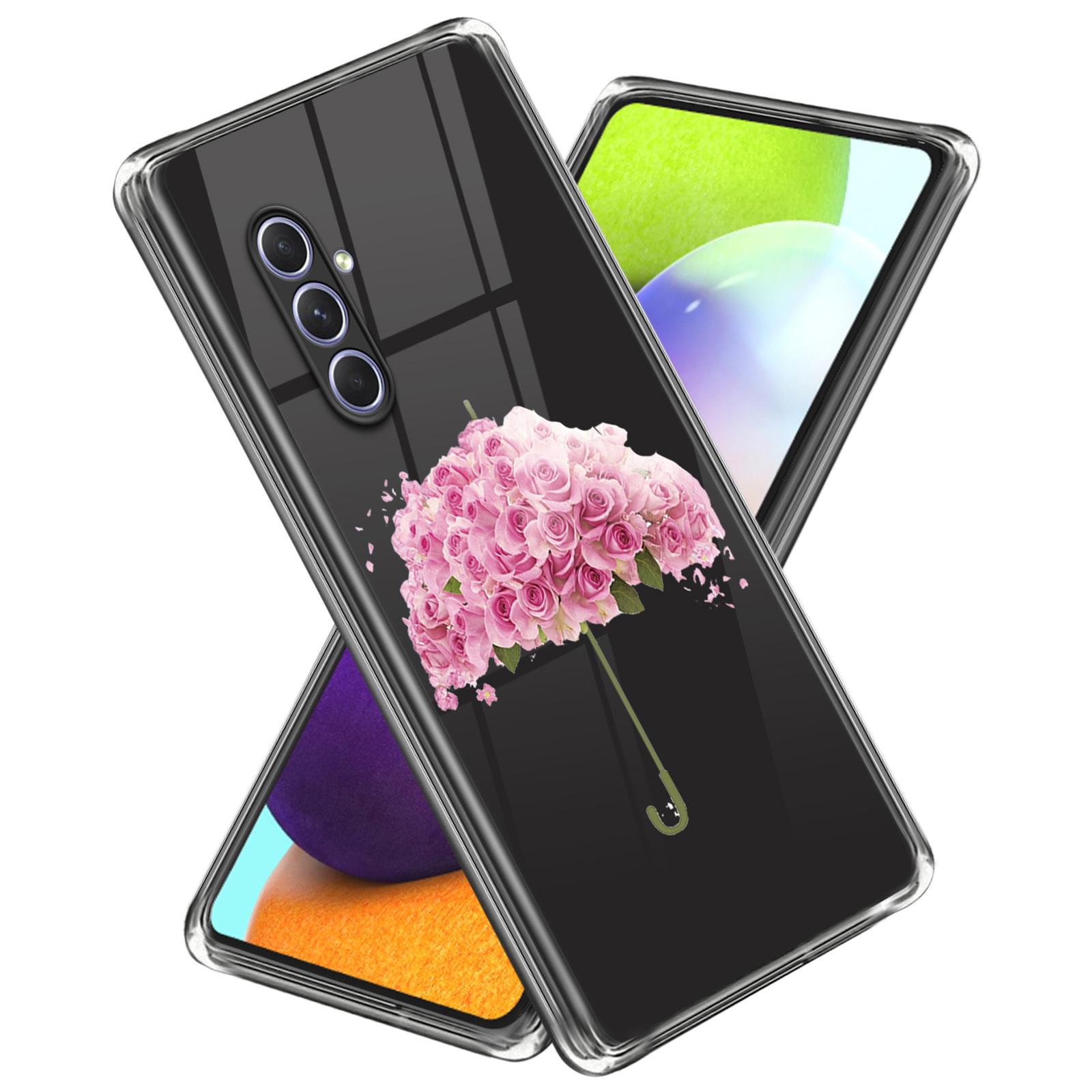 

Для Samsung Galaxy A54 5G чехол TPU Pattern Printing телефон задняя крышка Flower Umbrella