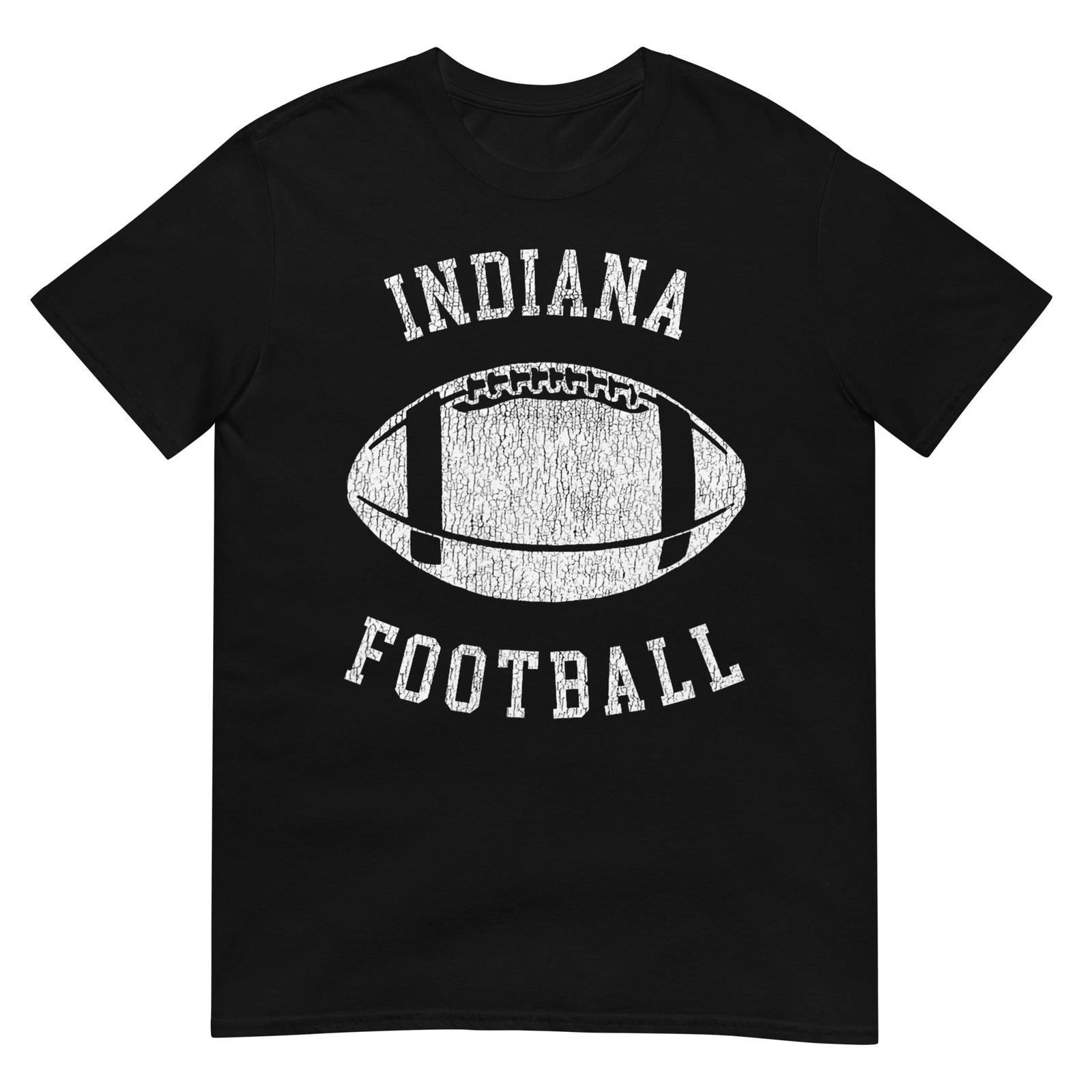 Indiana Football Distressed Vintage 80 s Throwback Classic T-Shirt M