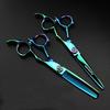 6.0" GM13 Green Hairdressing Barber, Straight, Bangs, Thinning Scissors