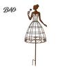 Outdoor Flower Bed Ornament Vintage Lady Garden Trellis Stake, Rustic Art Decor for Yard, Elegant Woman Silhouette Climbing Plants Plant Support Vines