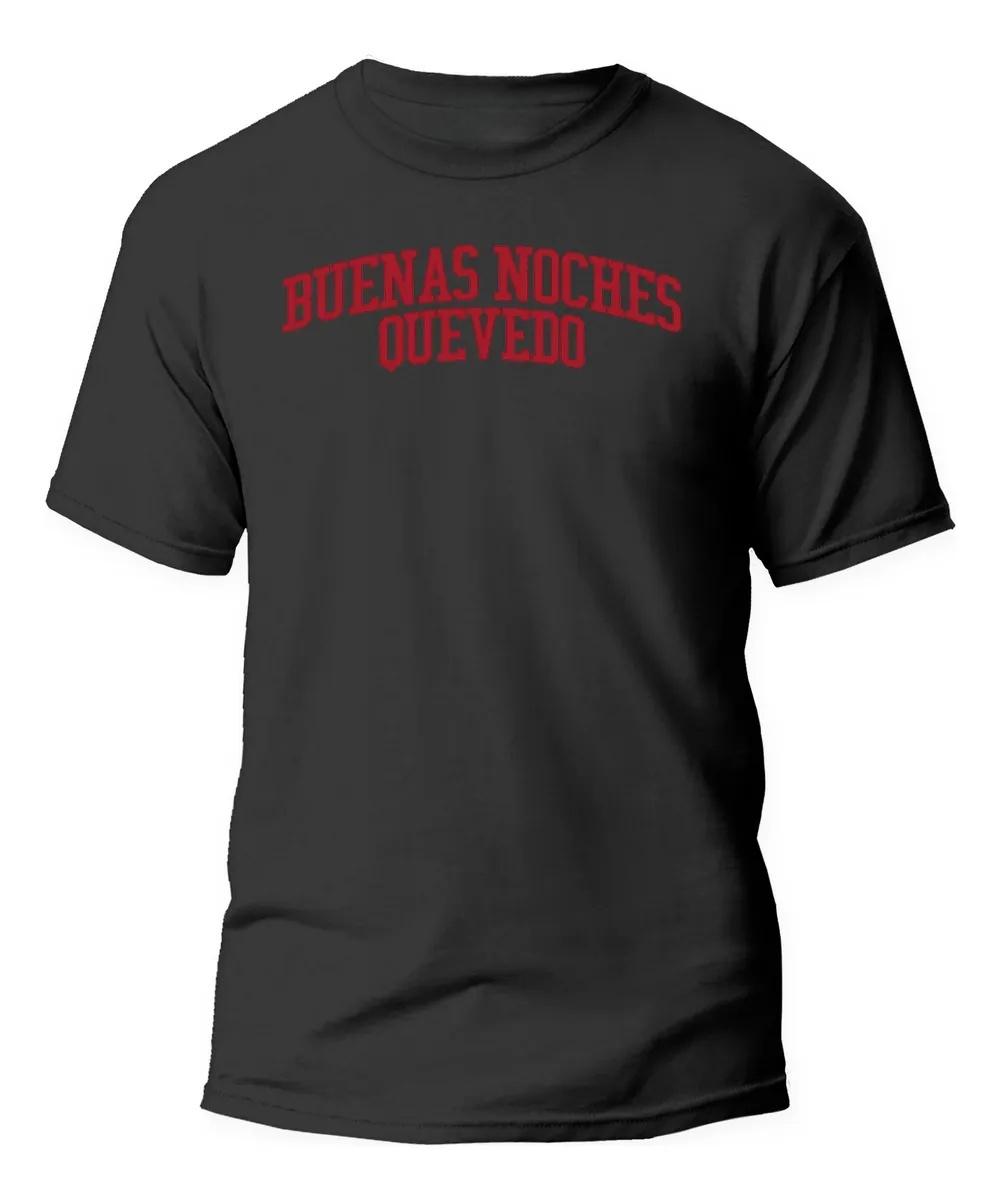 

Quevedo Buenas Noches 2026 Logo Merch T Shirt Men Women Summer Oversized High Quality Vintage T-shirts Tops 100_Cotton T-shirt 4XL