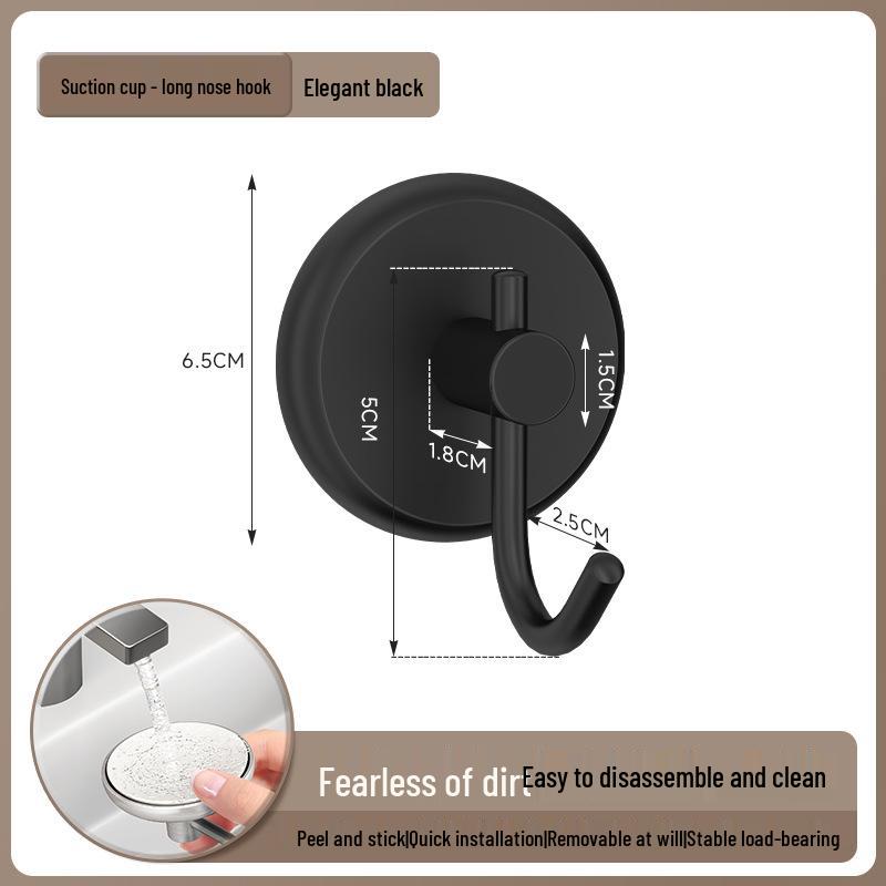 Samolepicí přísavkový háček z nerezové oceli do koupelny, na kolej nebo na dveře – Bez vrtání, silný háček pro uložení batohu/kabátu