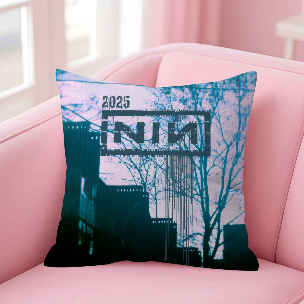 Nine I-Inch N-Nails Classic Vintage Pillow Cover Sofa Cushion Cover Home Room Decoration Children Gift