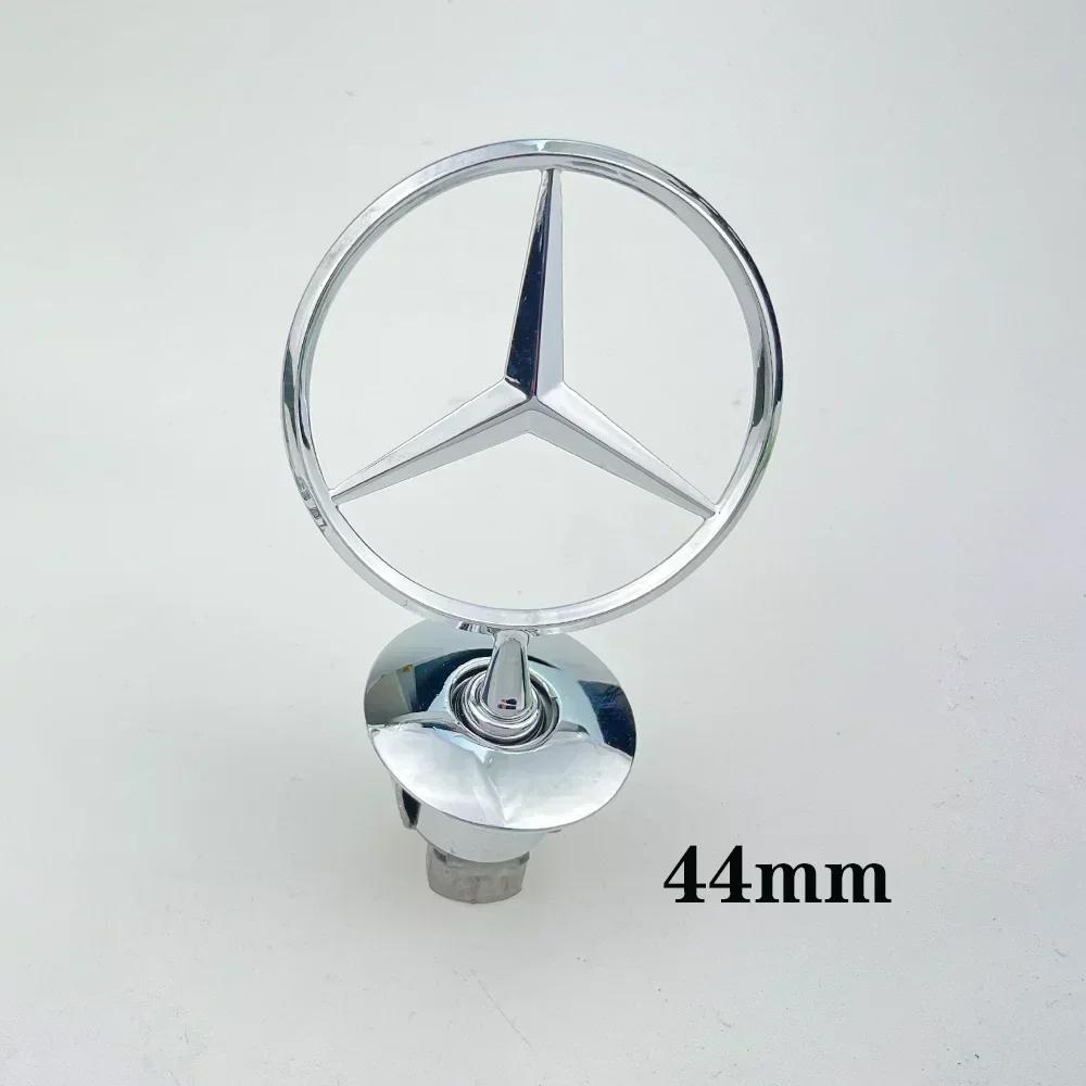 

1pcs 44mm 3D Metal Blue Chrome Star Bonnet Hood Logo Emblem Badge for Mercedes Benz W202 W203 W204 W208 W210 W220 W221