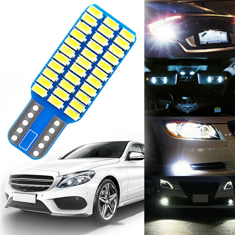 10/20PCS Car Auto Canbus Dome Reading Light W5w T10 168 194 Turn Signal License Plate Trunk Bulb White Lamp Interior Dome Lamps