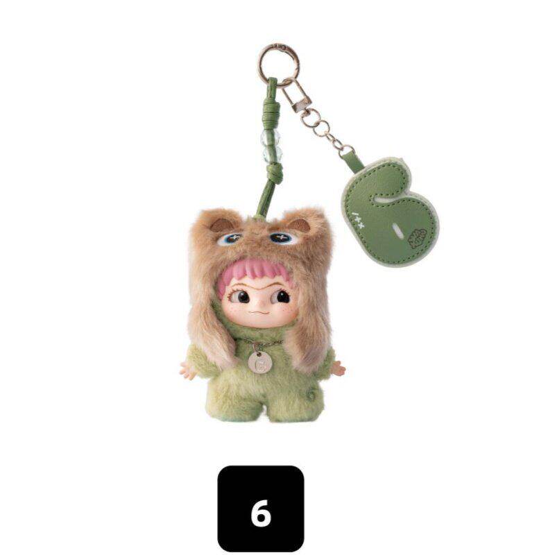 Genuine In Stock Wakuku 3.0 On A Roll Series Dolls Cute Fluffy Collectable Figure Bag Charm Keychain Toys Holiday Gift