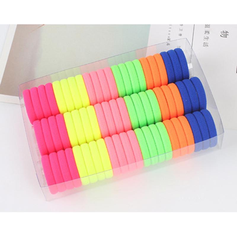 Kids Girl Hair Accessories Hair Band Hairband Cute Hair Rope Elastic Candy Rubber Bands 66pcs Box  Accessories