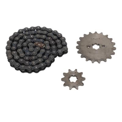 Pignons de moteur avant 420 19T Pignon arrière 10 dents Kit chaîne 420 en acier pour VTT VTT