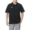 PUMA Solid Color Casual Polo Shirt Men Tops Black 658605-03