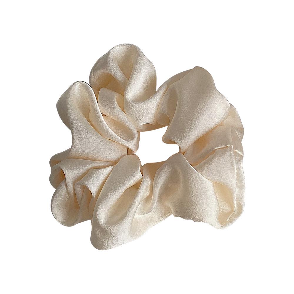French Satin Large Intestine Hair Tie - Girlish Korean Rubber Band Hair Accessory