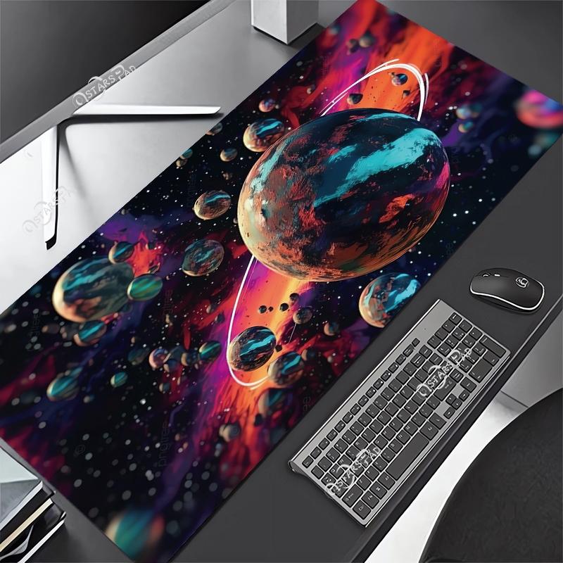 Universe Computer Mouse Pad XL Solar System Gaming Gamer Mat Space Large Mousepad for Keyboard Deskmat Starry Sky xMM XXL