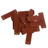 20 Pcs PU Leather Labels Handmade Embossed Tags DIY Sewing Embellishments Craft