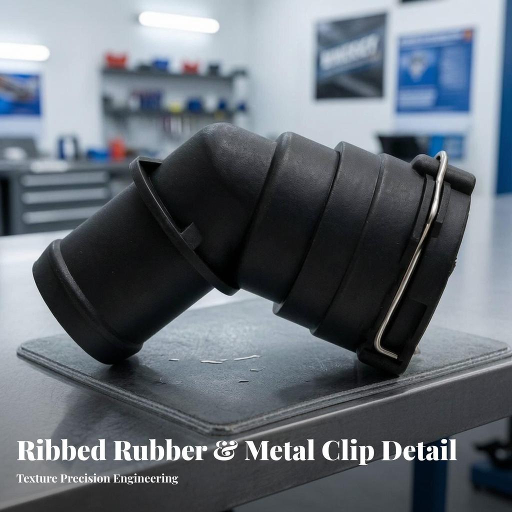 Elbow Hose Connector with Retaining Clip Easy To Install Fitting Standard