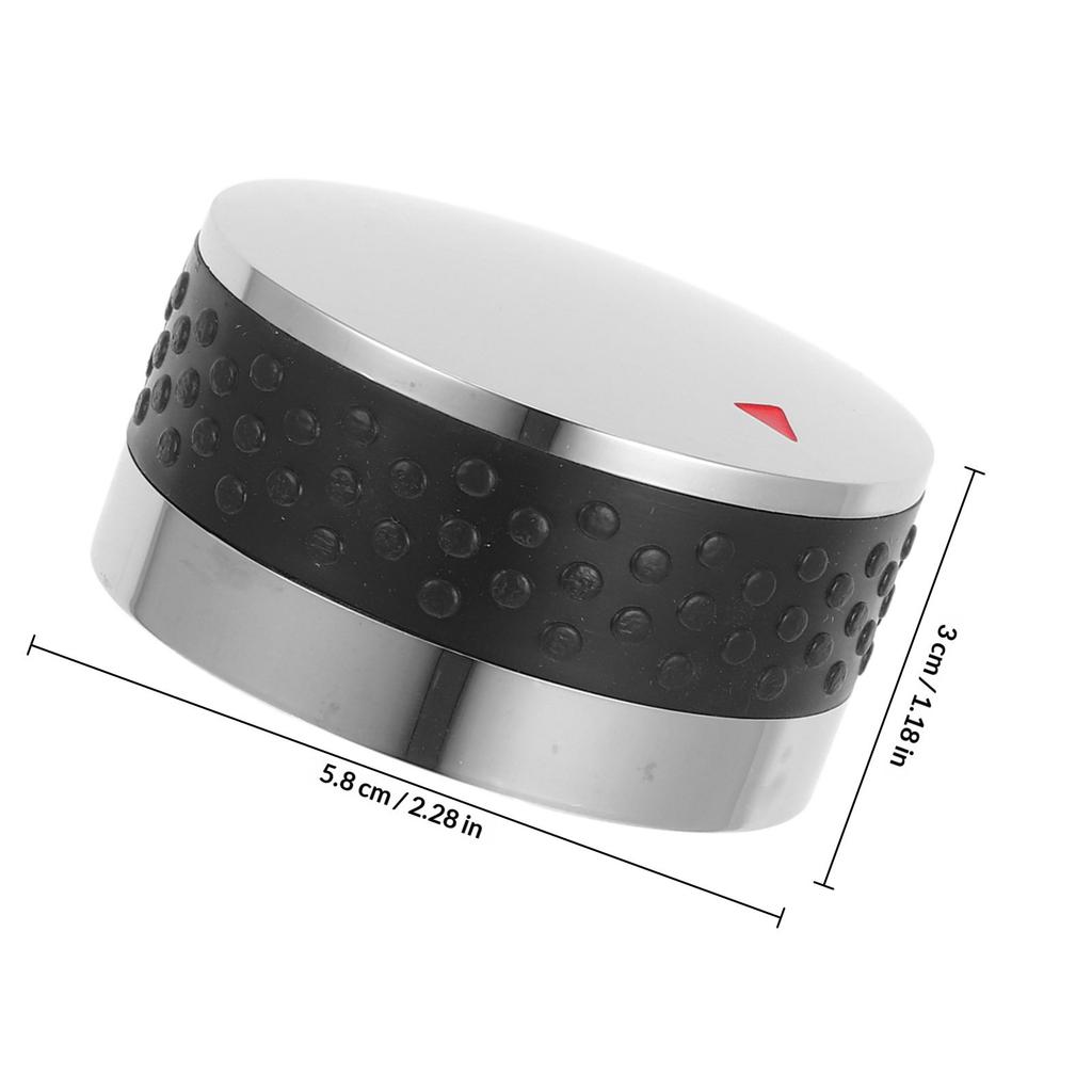 2 Pezzi Manopole di Controllo per Griglia BBQ Bruciatore a Gas Sostituzione Plastica Impugnatura Antiscivolo Interno Argentato 8mm Manopole Universali per Fornello da Esterno