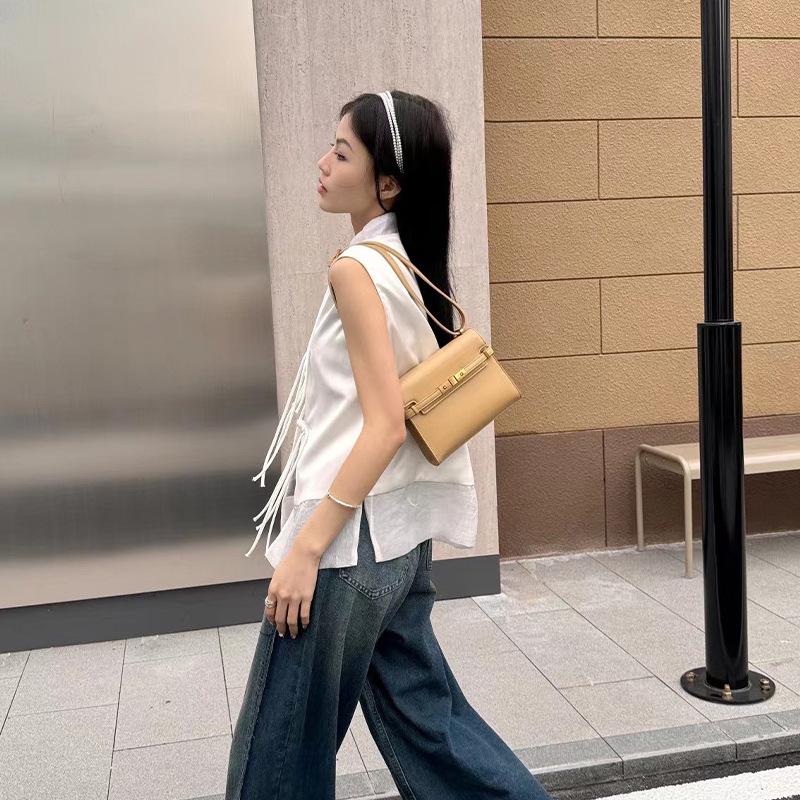 

Женская мини-сумка Manhattan 2025 года, новая, высокого класса, из тополя, в стиле ретро, для поездок на работу, универсальная, багетная