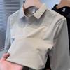Summer Thin Men'S Quick-Drying Polo Short Sleeve Sweat-Absorbing Breathable Mesh Solid Color Versatile Half-Sleeve T-Shirt Top