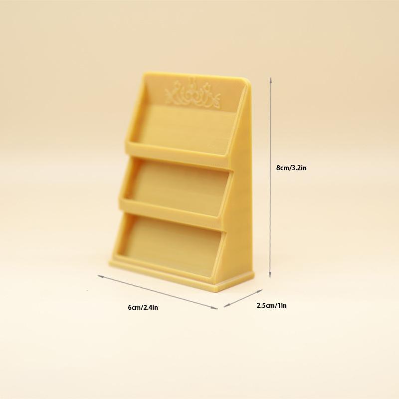 1/12 Dollhouse Mini Book Shelves Display Rack Model Dollhouse Study Furniture Decoration Doll House Micro Scene Ornament