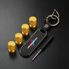 Car Valve Caps Wheel Tires Air Tyre Stem Protective Cover And Car Keychain For BMW M Performance Emblem E46 E36 E34 F10 E90 E60 GX6
