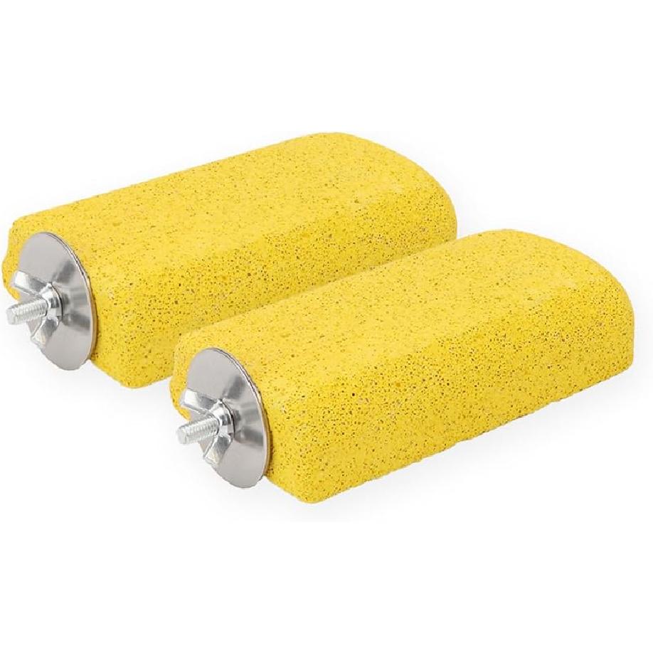 Hypeety Vogel Papagei Kalzium Zähne Mund Backenzahn Schleifstein Hamster Schleifstein Kauspielzeug Sitzstange Sprungständer für Papagei Wellensittich Chinchilla