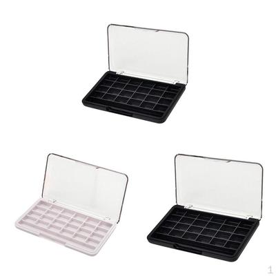 3x 24 přihrádek prázdný make-up, oční stíny průhledný