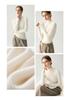 Maglione da donna a collo alto, vestibilità slim, 100% puro cashmere, per Autunno/Inverno