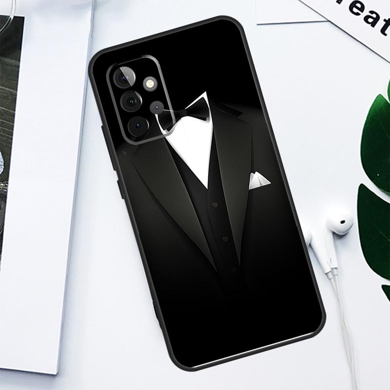 Suit and Tie For Samsung Galaxy A52 A22 A32 A54 A34 A14 A55 A35 A15 A53 A33 A13 A05 A06 A16 Phone Case