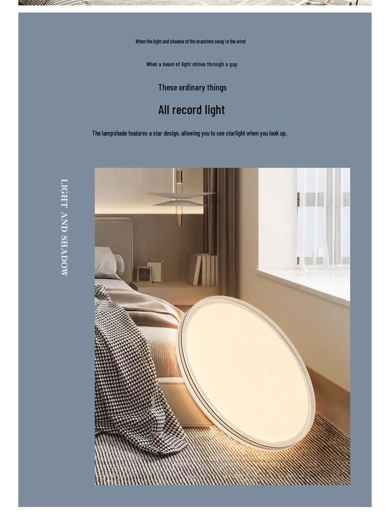 High Brightness Living Room Ceiling Light – Luxury Full Spectrum Eye Protection for Home Decor