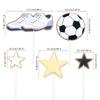 Soccer Ball Goal Player Figurine Cake Toppers Football Cake Decoration For Men Boy Birthday Party Sport Soccer Theme supplies