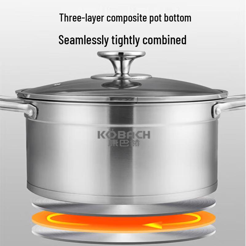 Kombach 22cm 304 Stainless Steel Soup Pot