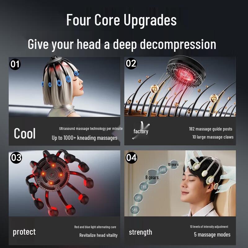 Hezheng HZ-RELAX-2 Octopus Electric Head Massager