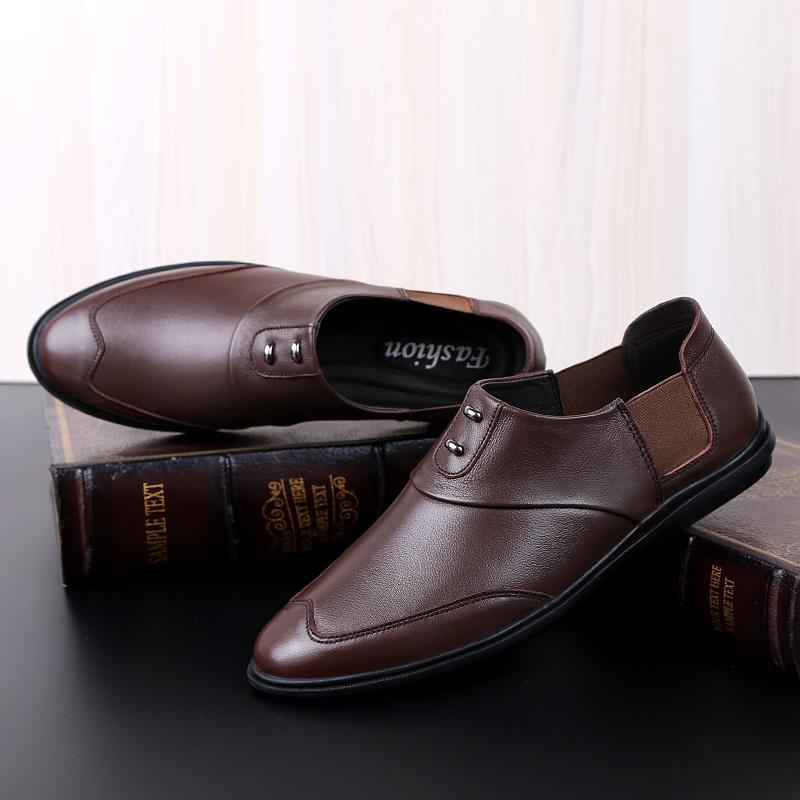 Fashion Luxury Formal Dress Footwear Genuine Leather Mens Oxfords Shoes New Arrival Male Loafers Moccasins Slip on Casual Business Shoes