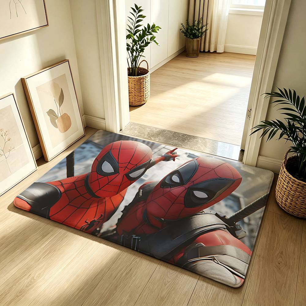 Cool S-Spider-Mans Carpet Bathroom Anti-slip Mat Door Mat Home Decoration Mat Entrance Door Mat Scratch-resistant Door Mat