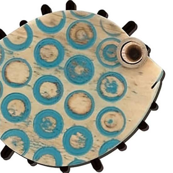 10Pcs/Set Fish Wall Decoration Coastal Style Wooden Fish Beach Theme Wall Art Fish Ornament