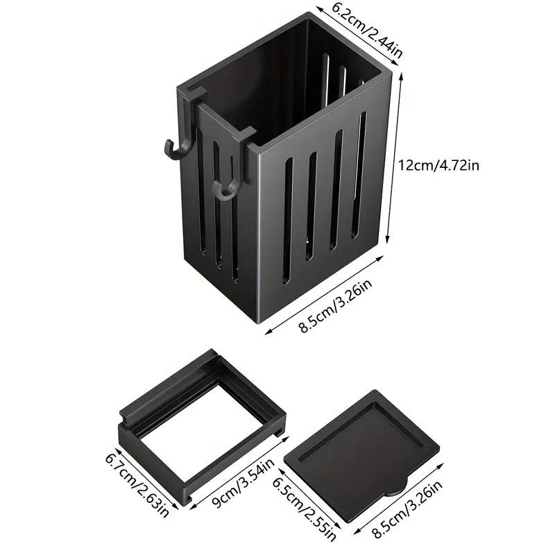 1-Peça Utensílio de Cozinha Rack-Multifuncional Drenagem Pauzinhos Suporte, Parede ou Caixa de Armazenamento de Talheres Independente, Plástico