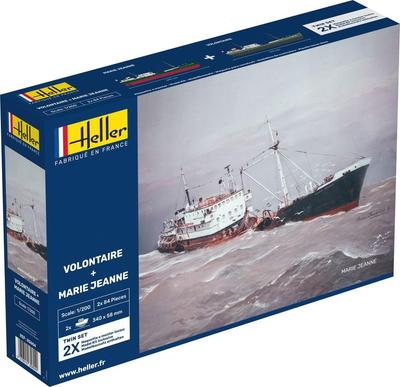 PLATZ Heller Trawler Villontaire Marie Jeanne Set de 2 Maquetas de Plástico HE85604 1/200 y (Embarcacion)