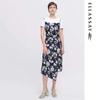 Women's Romantic Floral Mulberry Silk Dress