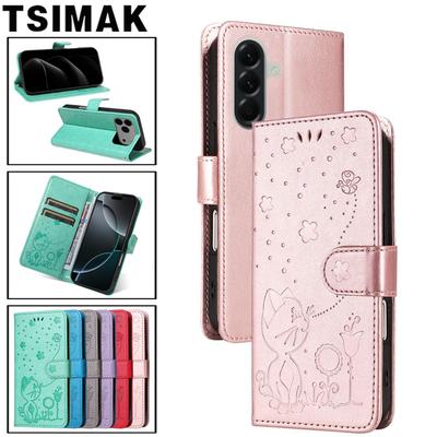 Skórzane Etui na Telefon Do Samsung Galaxy A17 A27 A37 A57 A16 A26 A36 A56 A15 A25 A35 A55 A14 A24 A34 A54 A 57 5G Portfel z Klapką