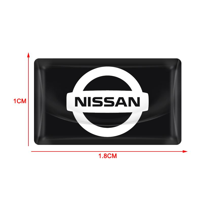 2/5/10 szt. naklejek 3D z logo na kierownicę z włókna węglowego do samochodów Nissan Nismo GTR Altima Qashqai Almera Navara