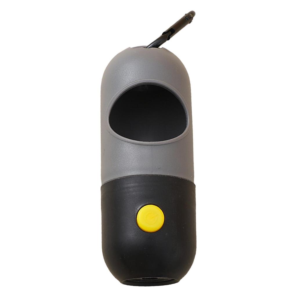 Dog Poop Bag Dispenser Large Capacity Hands Free Portable Pet Waste Bag Holder with Metal Clip for