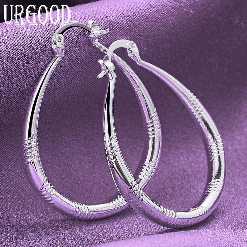 Ohrringe aus 925er-Sterlingsilber, wunderschönes Muster, Geschenk, Party, Modeschmuck