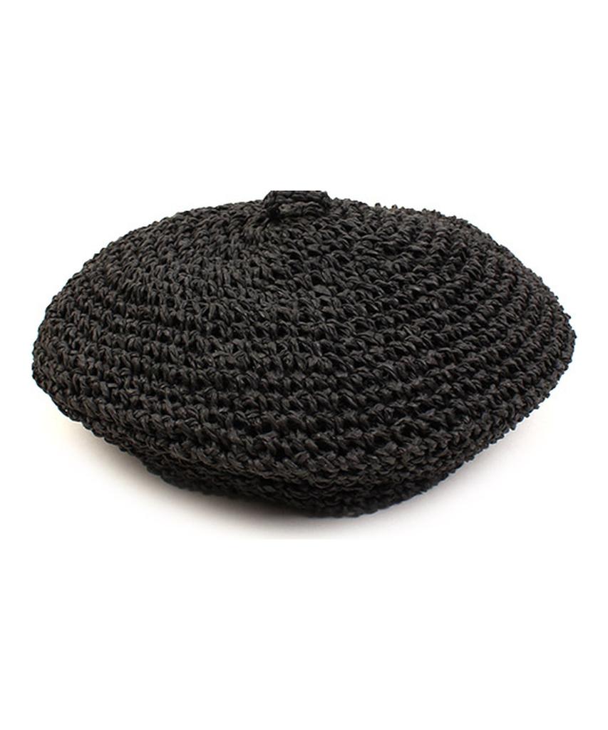 Yunibeosyeolkemiseuteuli Rattan Black Beret