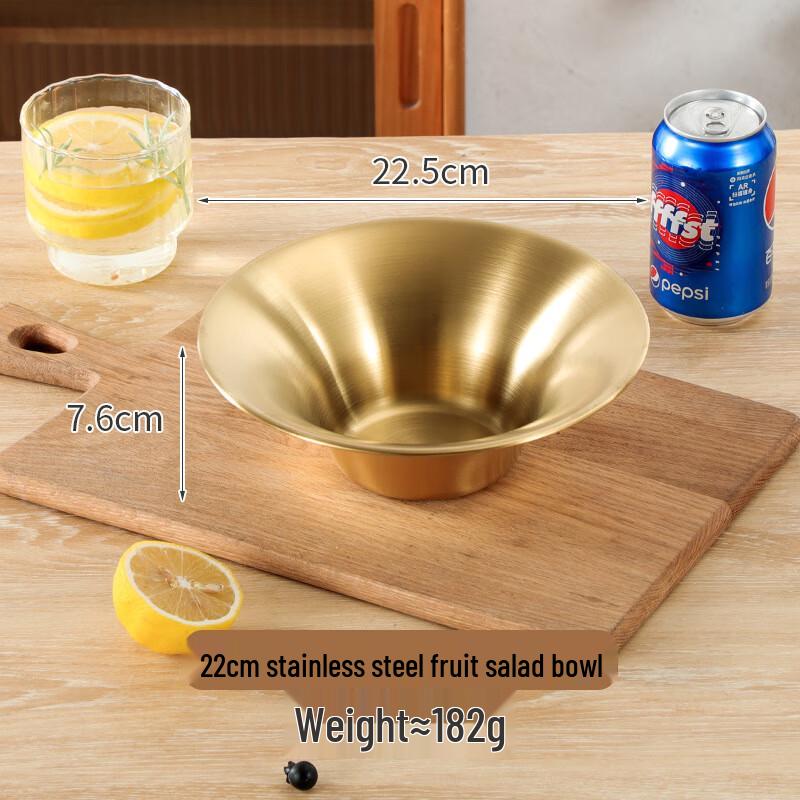 ZISIZ 22см Золотая Глубокая Многоцелевая Миска (Набор из 2)